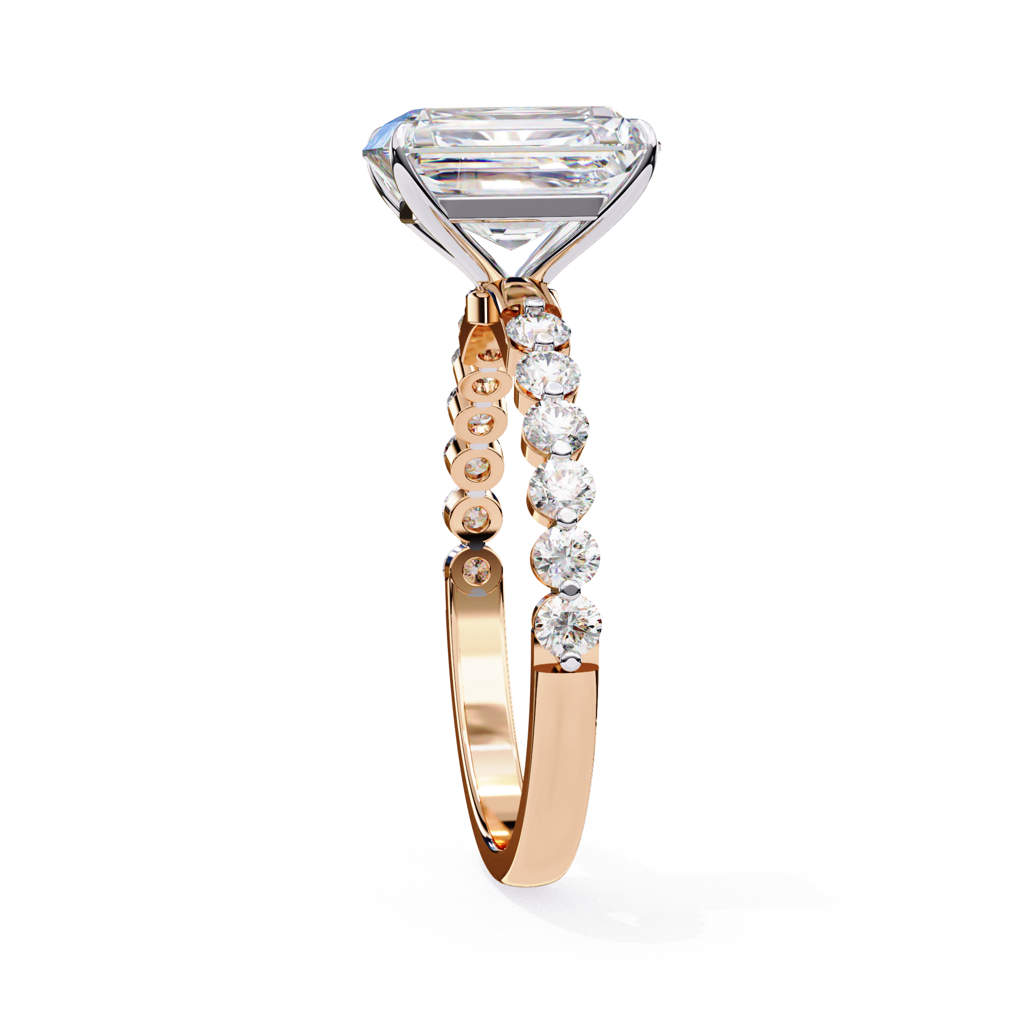 Luxury Radiant Cut Diamond Rin