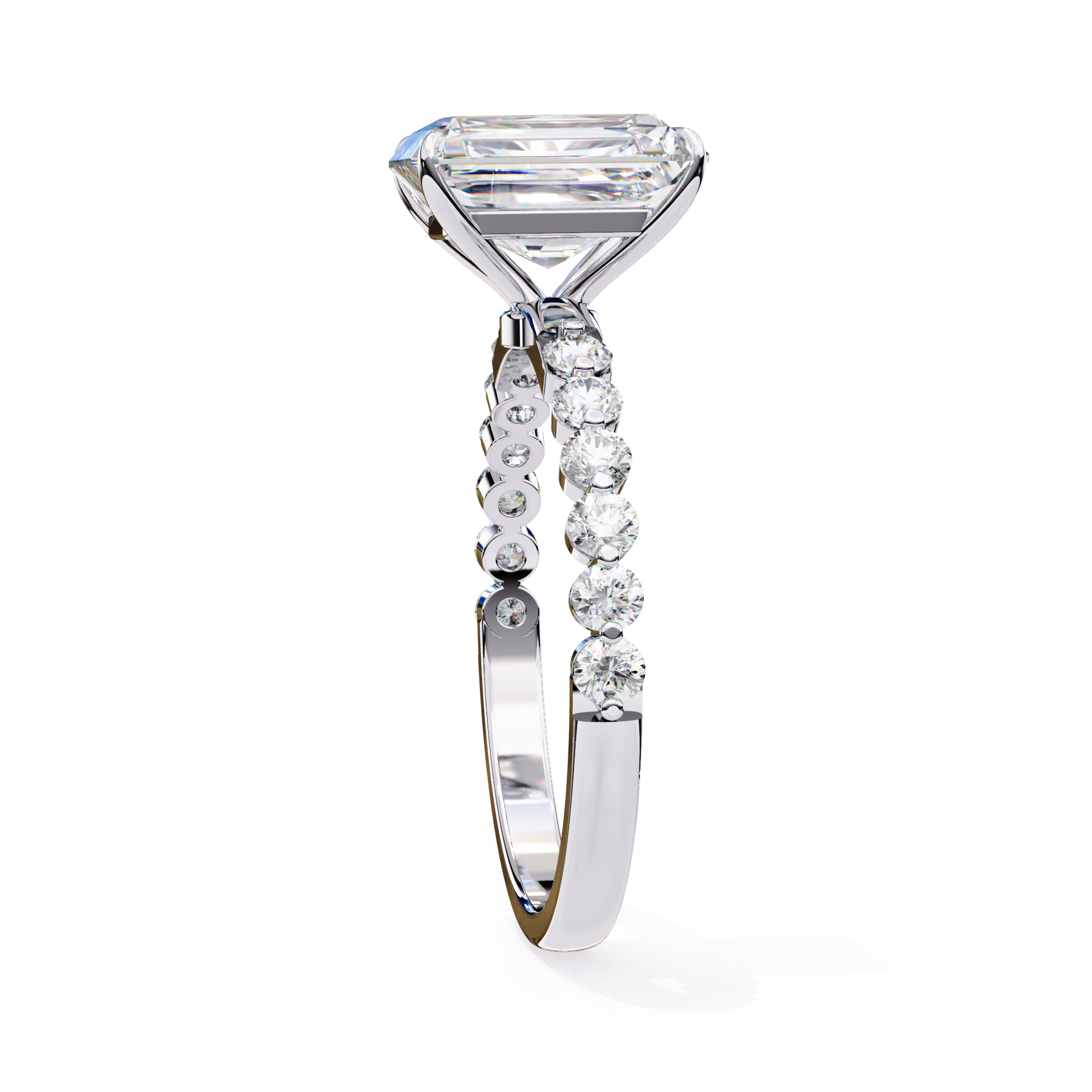 Luxury Radiant Cut Diamond Rin
