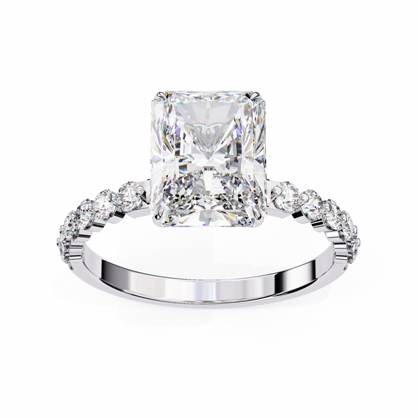 Luxury Radiant Cut Diamond Rin