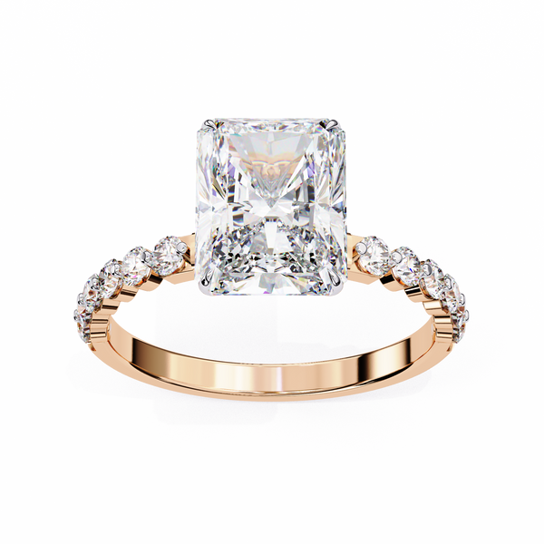 Luxury Radiant Cut Diamond Rin