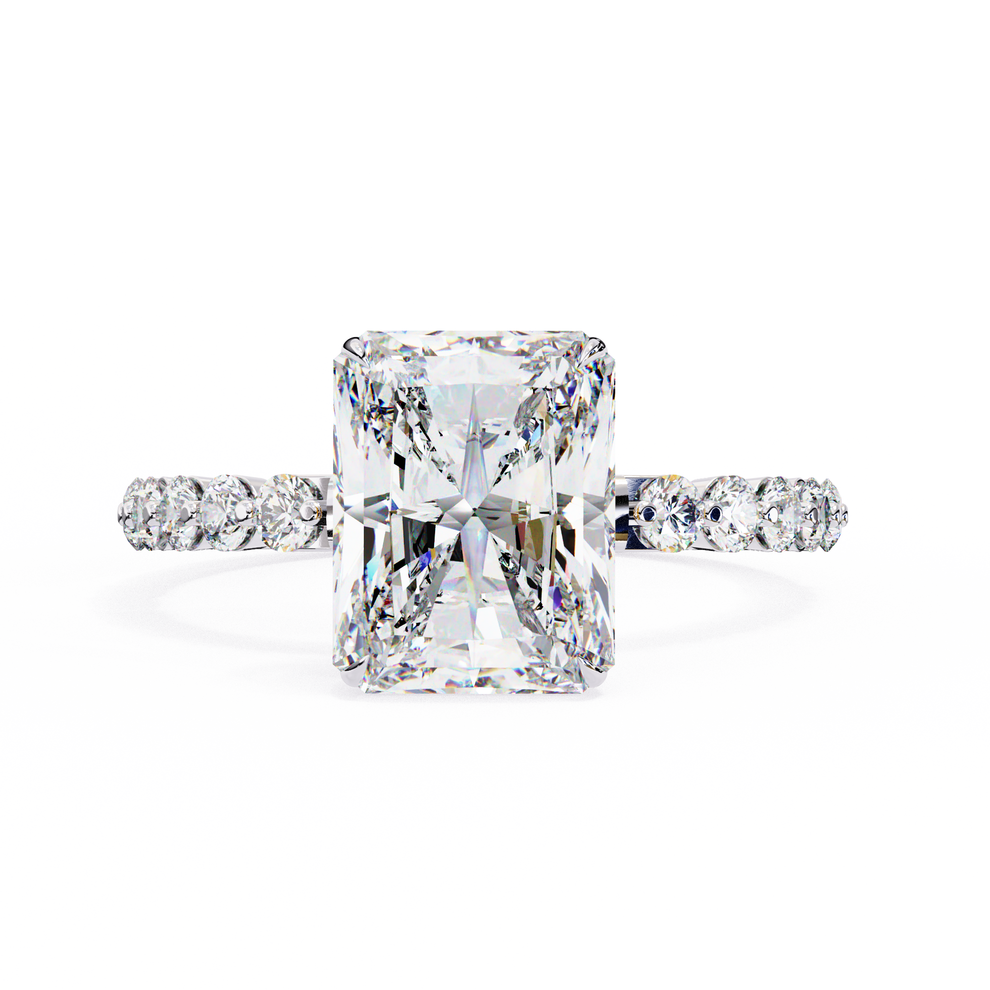 Luxury Radiant Cut Diamond Rin