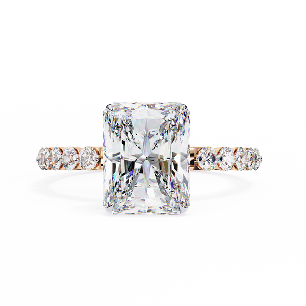 Luxury Radiant Cut Diamond Rin