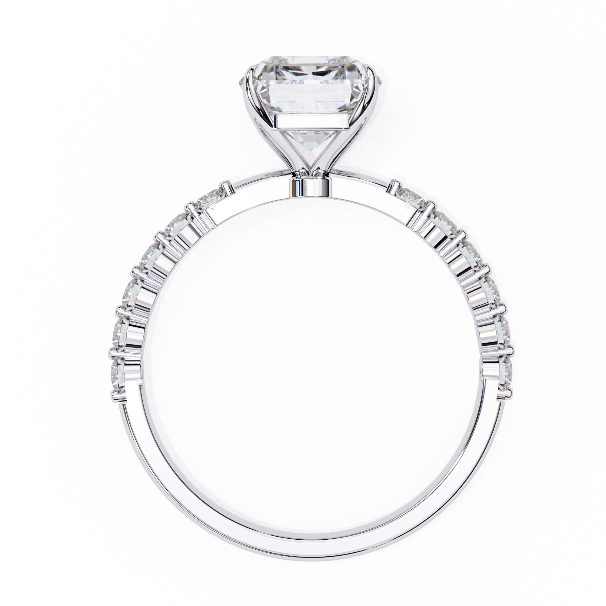 Luxury Radiant Cut Diamond Rin