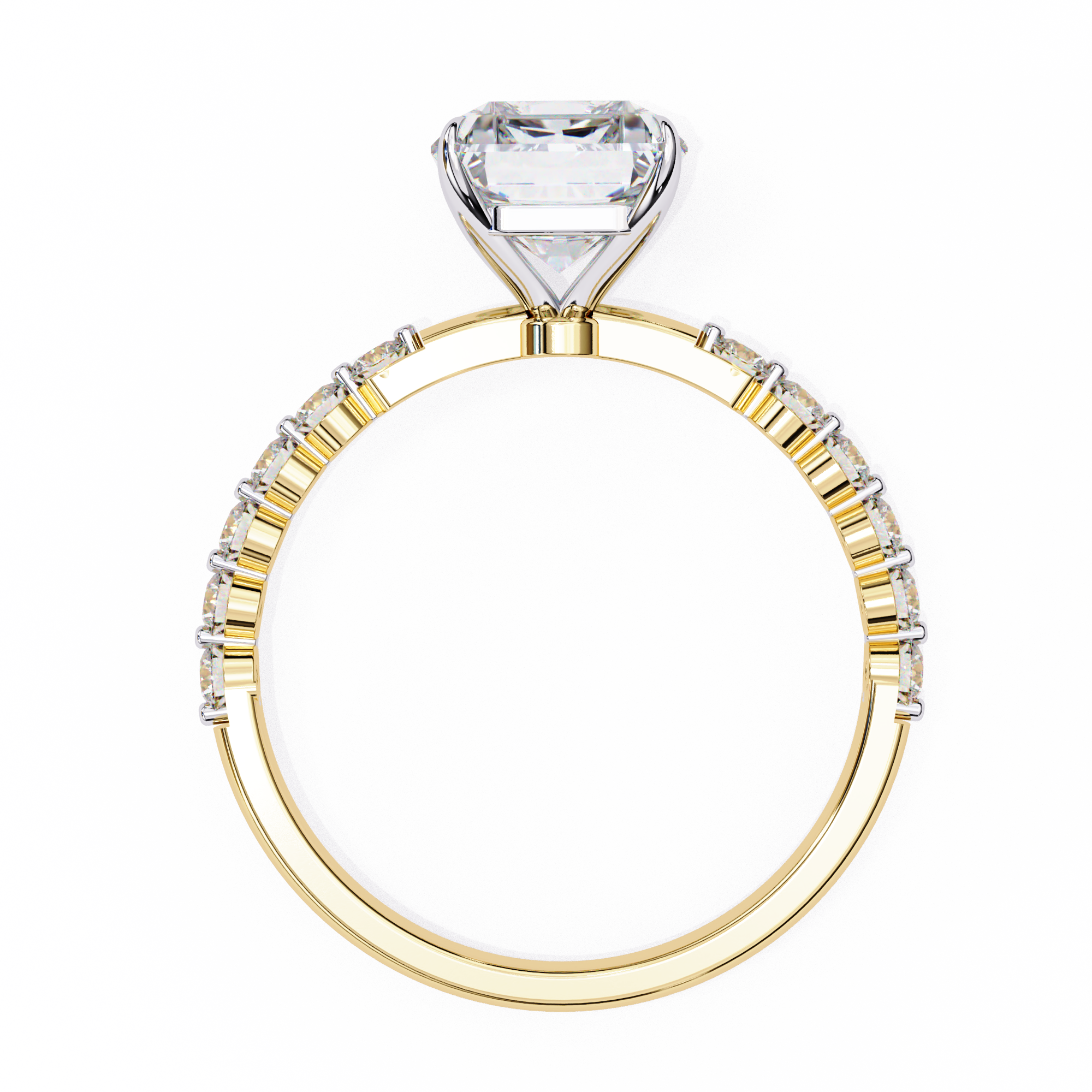 Luxury Radiant Cut Diamond Rin