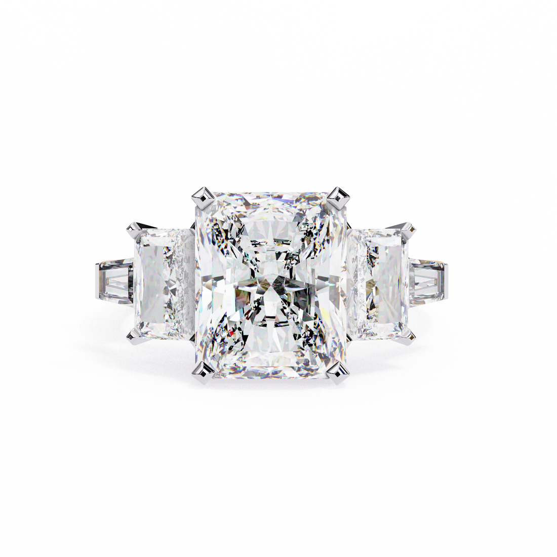 Forever One Solitaire Three-Stone Ring