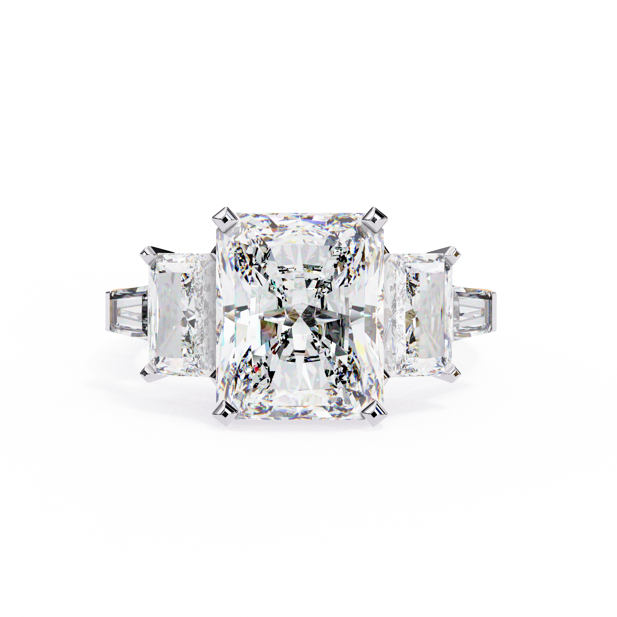 Forever One Solitaire Three-Stone Ring