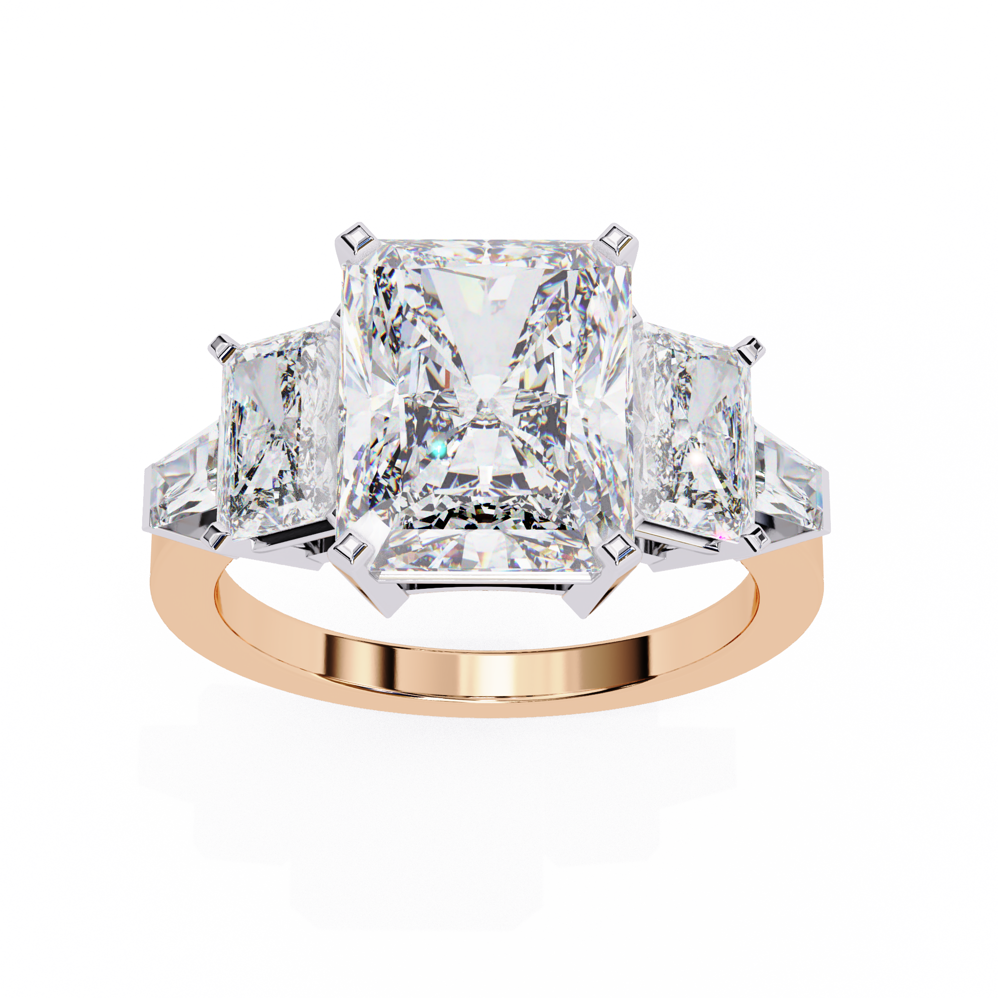 Forever One Solitaire Three-Stone Ring