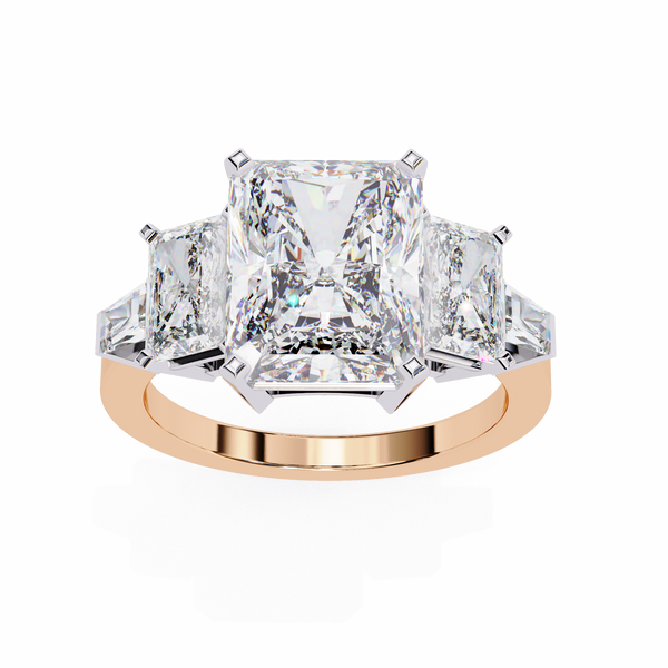 Forever One Solitaire Three-Stone Ring
