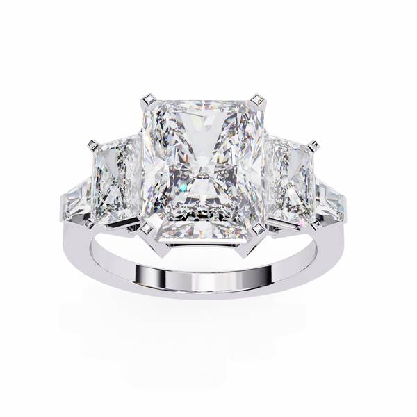 Forever One Solitaire Three-Stone Ring