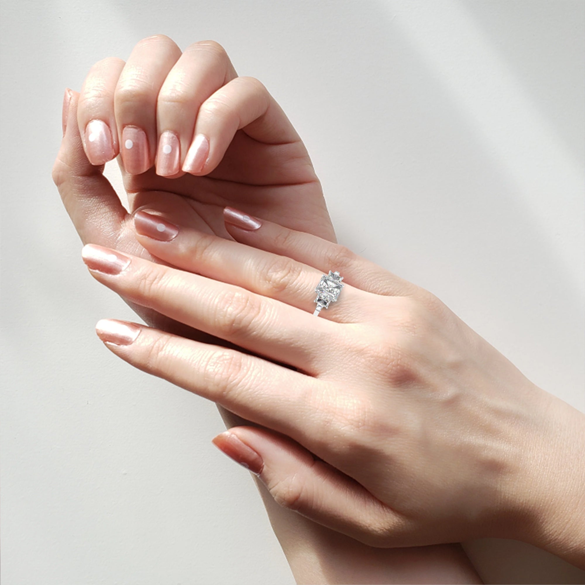 Forever One Solitaire Three-Stone Ring