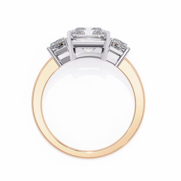 Three-Stone Trellis Setting Diamond Ring
