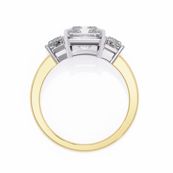 Three-Stone Trellis Setting Diamond Ring