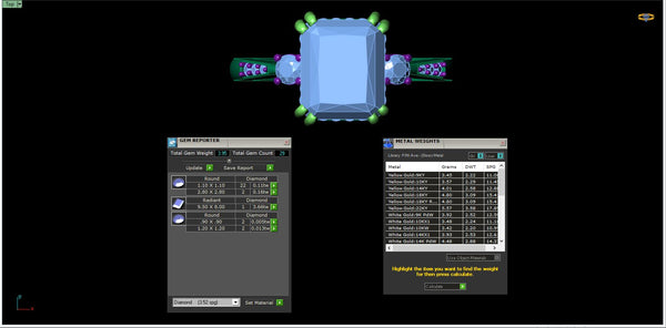 Modern Cathedral Set Diamond Ring