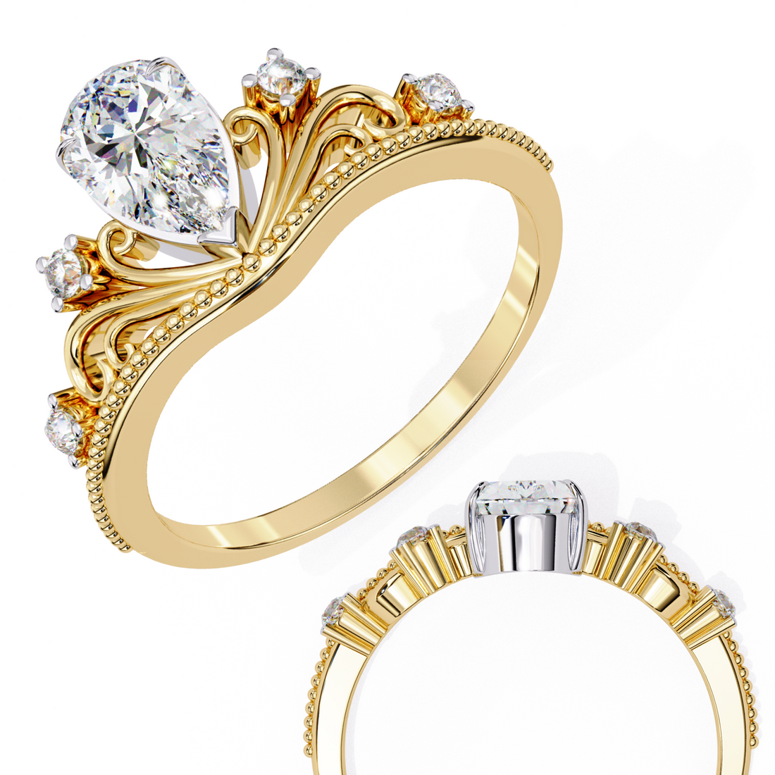 Tiara Engagement Ring