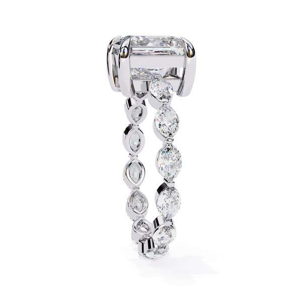 Luxury Princess Cut Diamond Wedding Ring