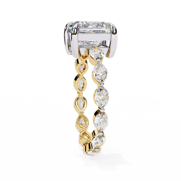 Luxury Princess Cut Diamond Wedding Ring