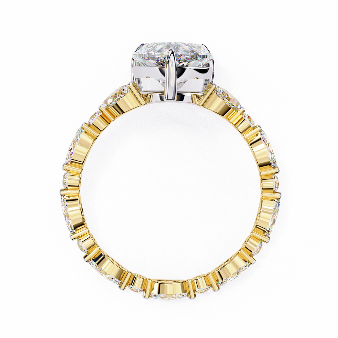 Statement Pear Cut Lab Grown Diamond Ring