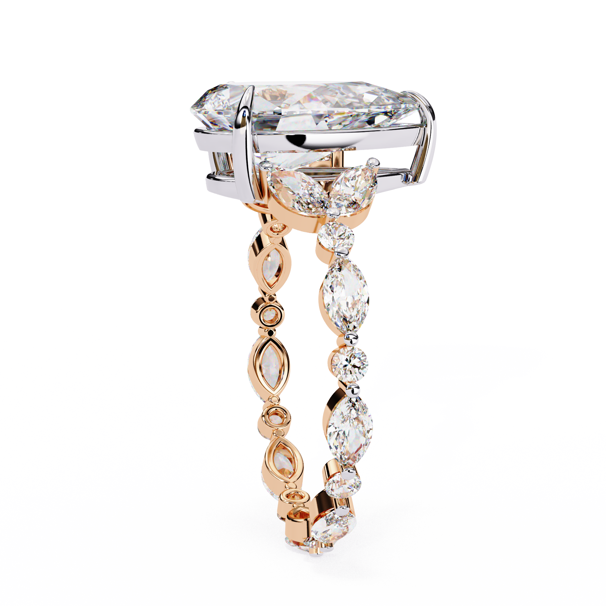 Tacori Designer Pear Diamond Ring