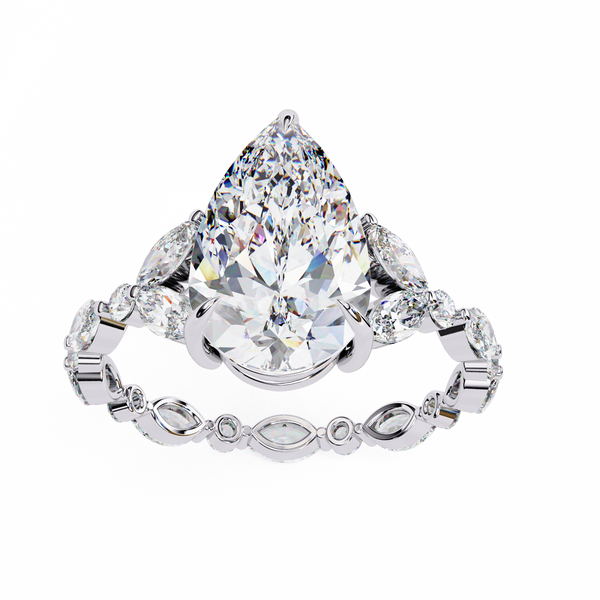 Tacori Designer Pear Diamond Ring