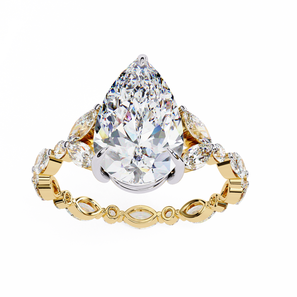 Tacori Designer Pear Diamond Ring