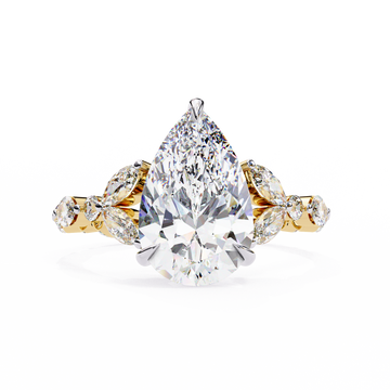 Statement Pear Cut Lab Grown Diamond Ring