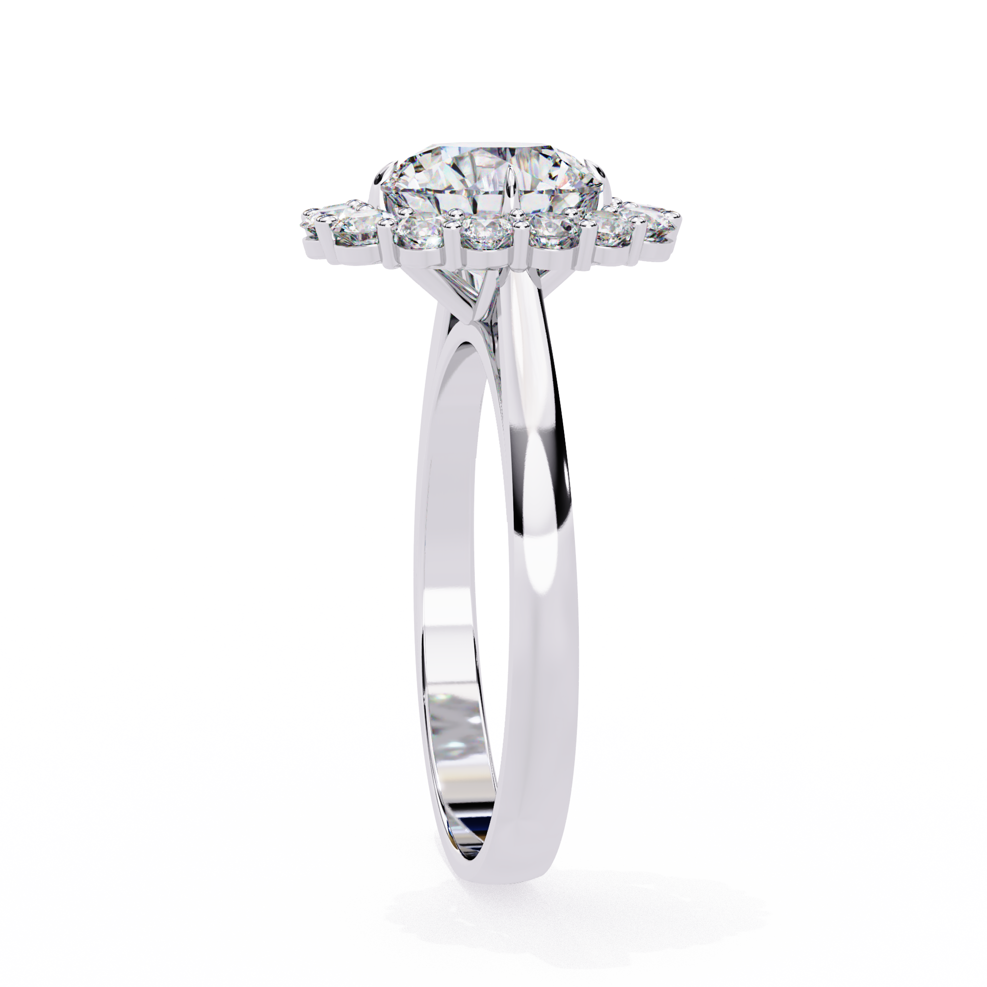 Promise Halo Diamond Ring