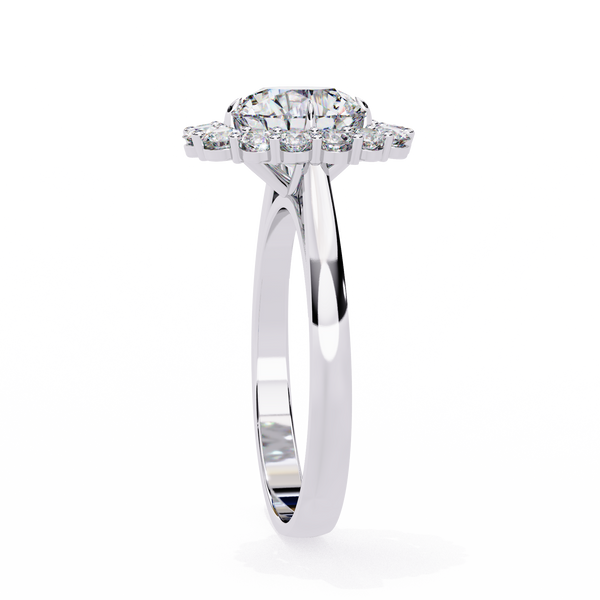 Promise Halo Diamond Ring