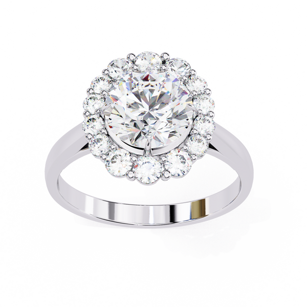 Promise Halo Diamond Ring