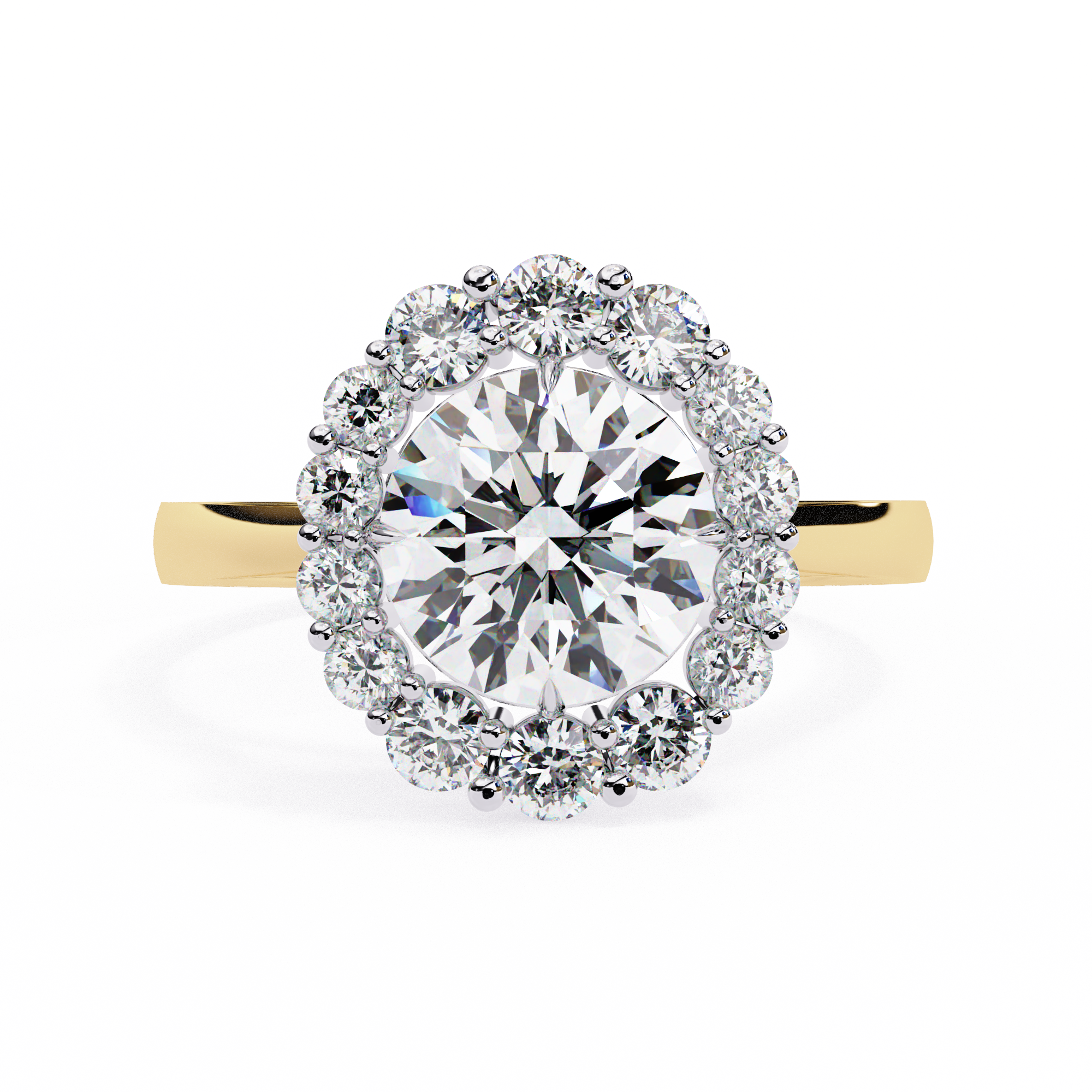 Promise Halo Diamond Ring