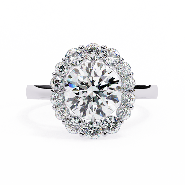 Promise Halo Diamond Ring