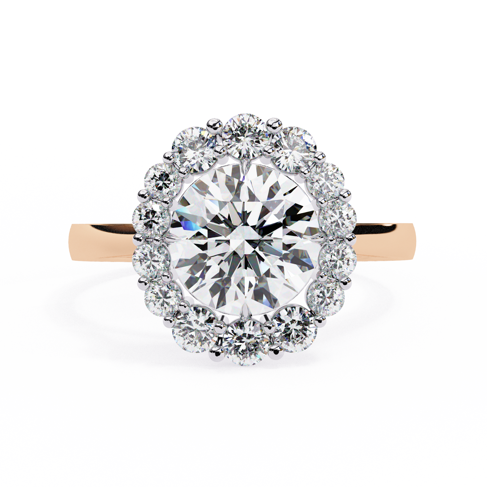 Promise Halo Diamond Ring
