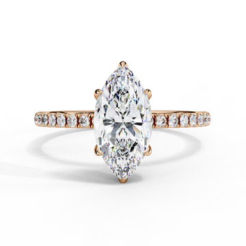 Sparkling Marquise Cut Engagement Ring