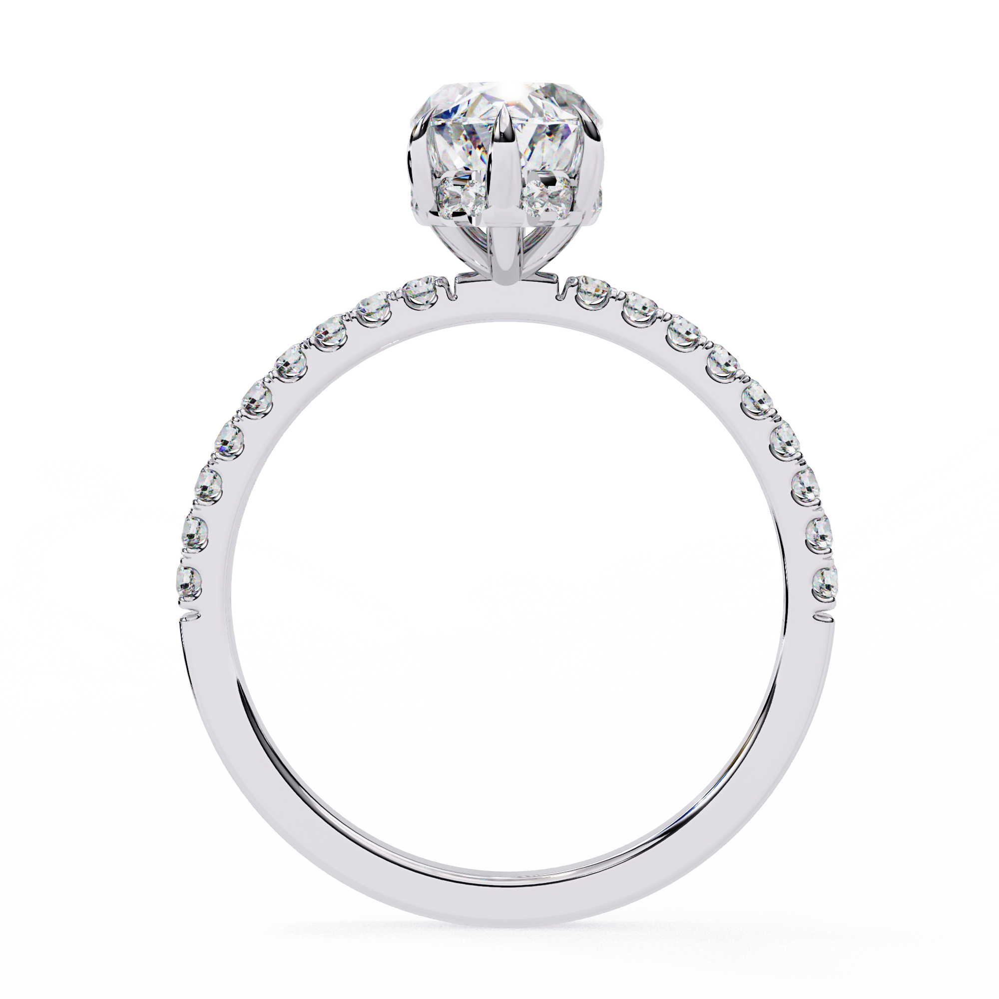 Sparkling Marquise Cut Engagement Ring
