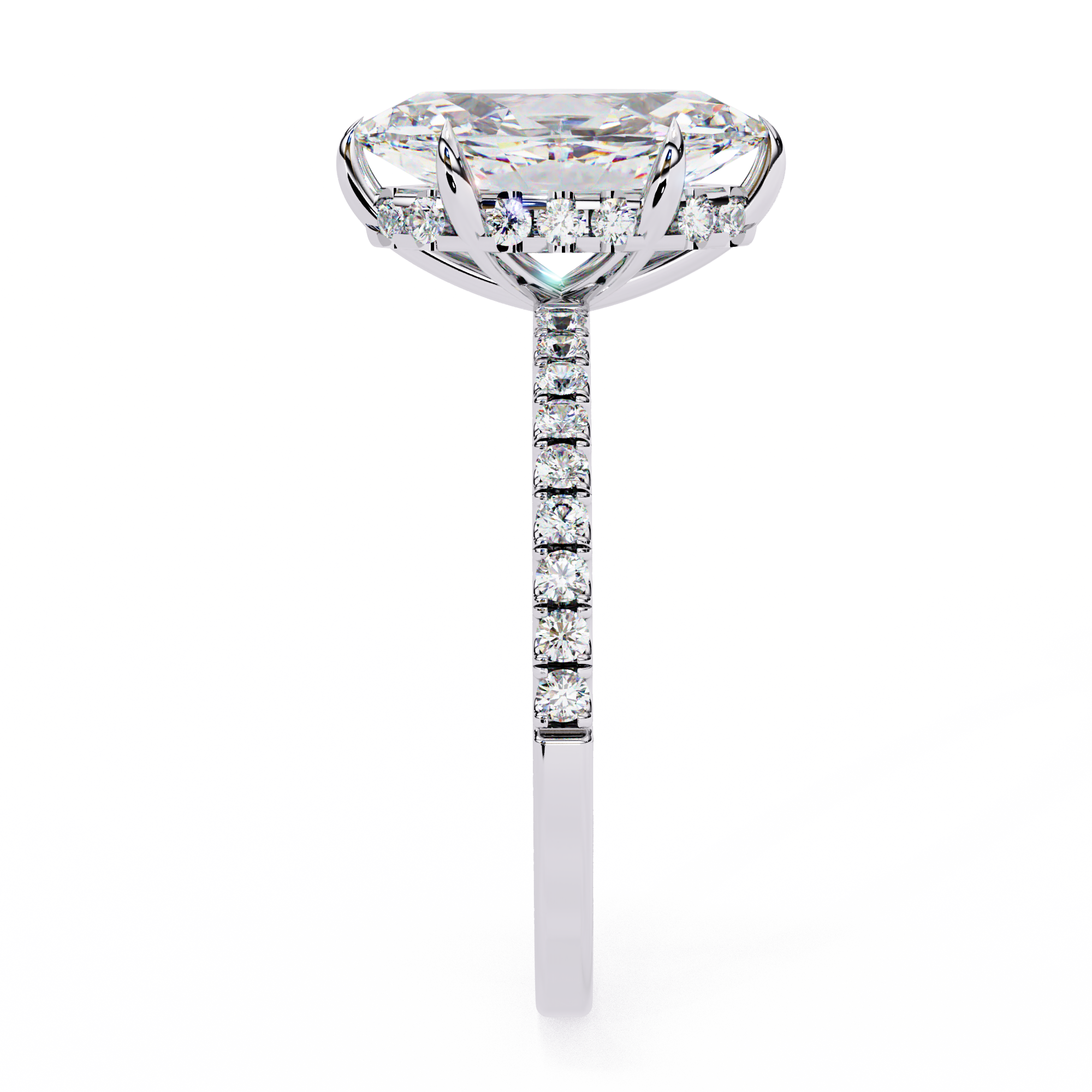 Sparkling Marquise Cut Engagement Ring