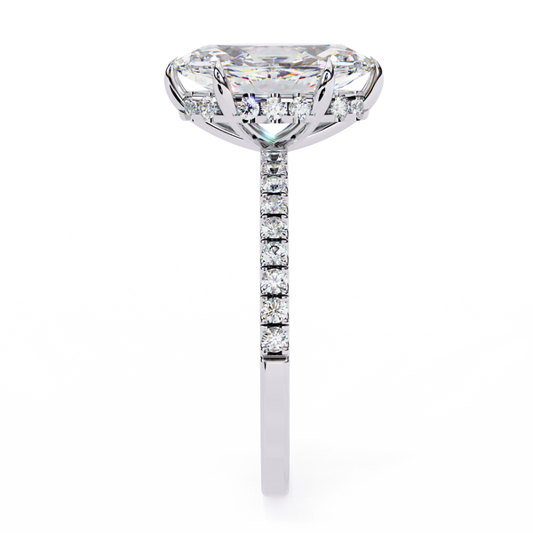 Sparkling Marquise Cut Engagement Ring