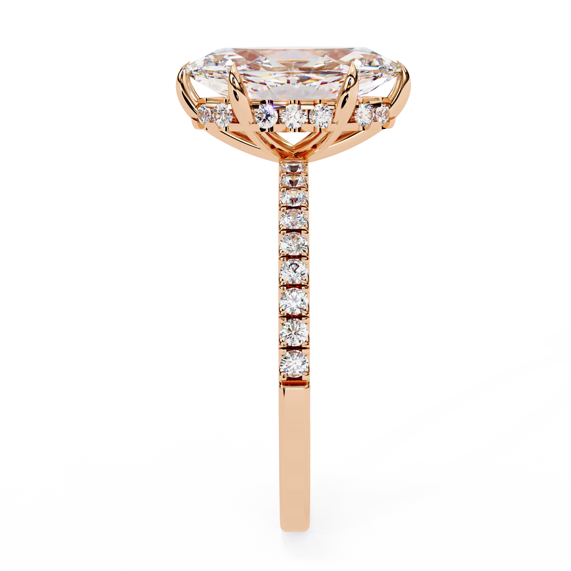 Sparkling Marquise Cut Engagement Ring