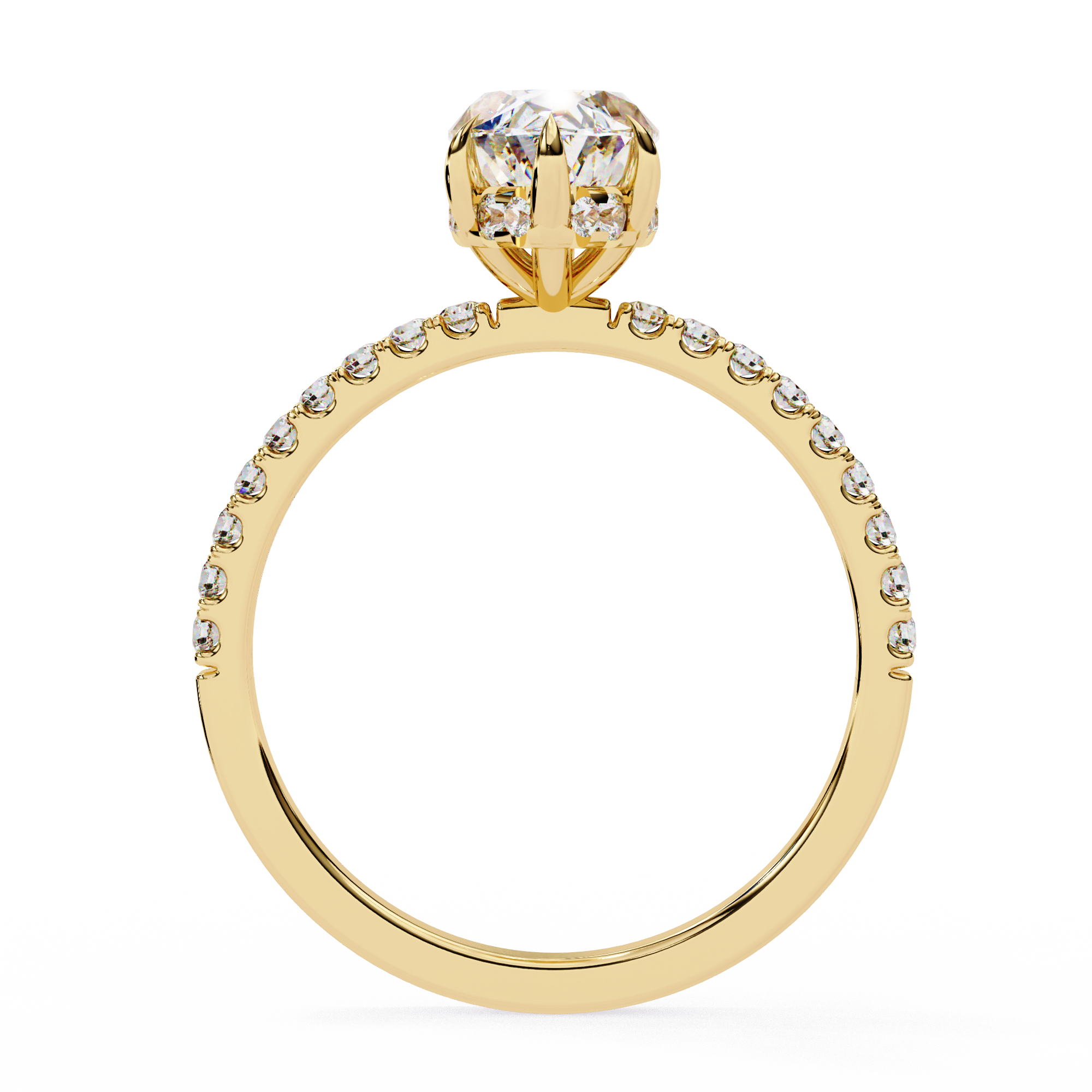 Sparkling Marquise Cut Engagement Ring