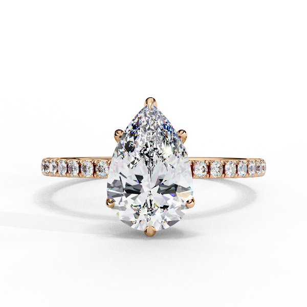 Classic Pear Shape Diamond Ring