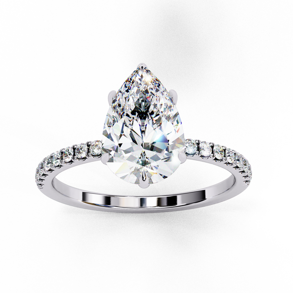 Classic Pear Shape Diamond Ring