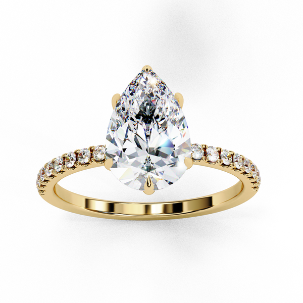 Classic Pear Shape Diamond Ring
