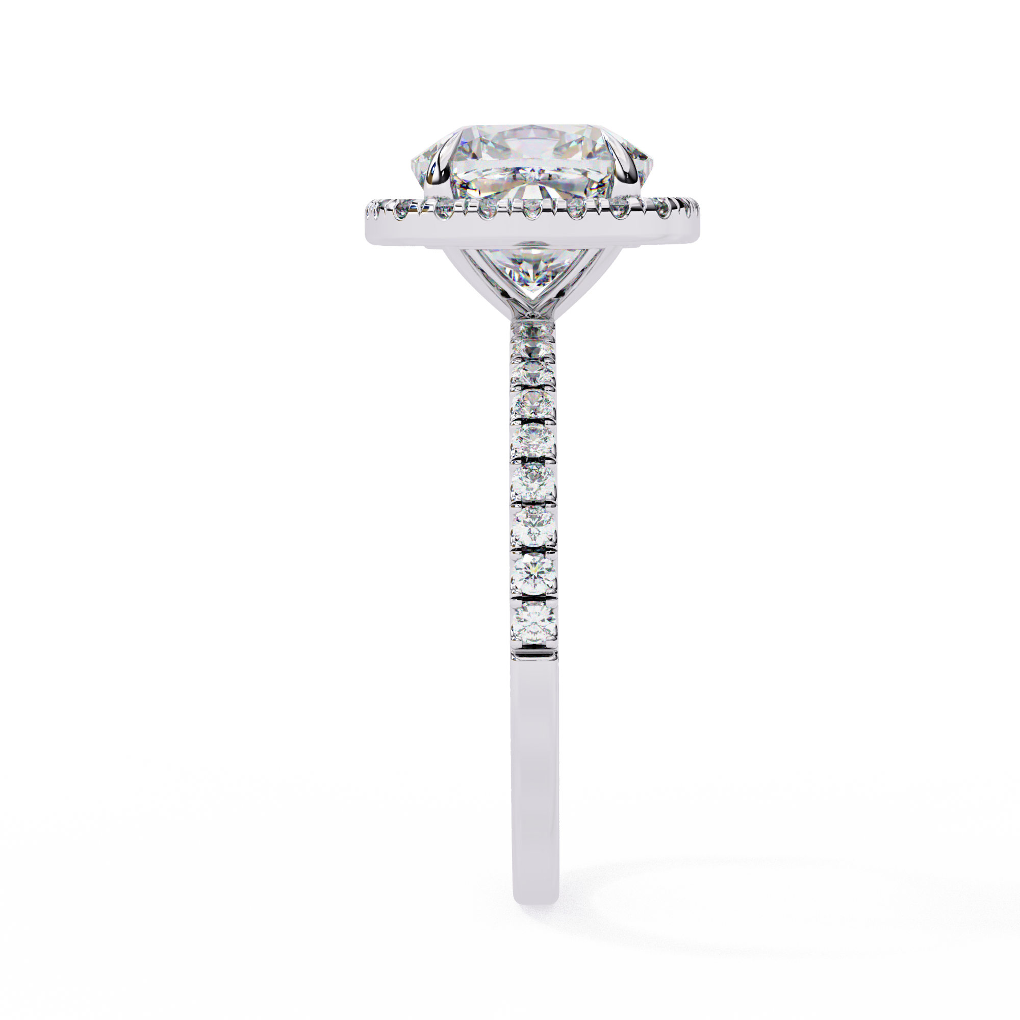 Designer Cushion Halo Diamond Ring