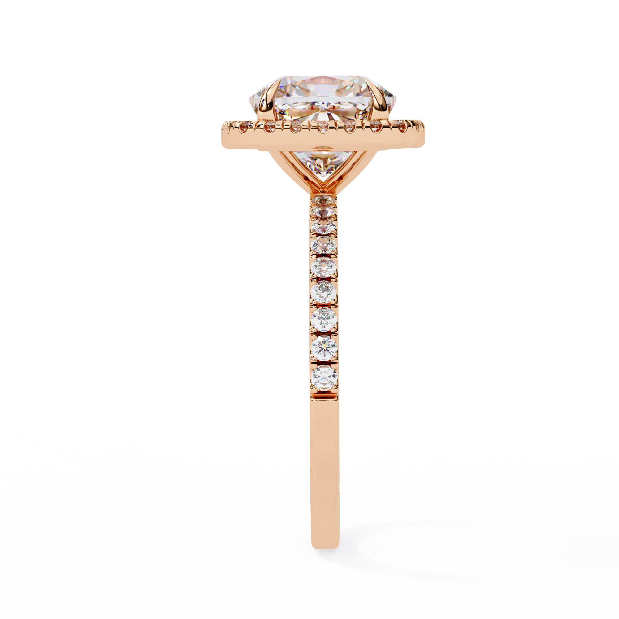 Designer Cushion Halo Diamond Ring