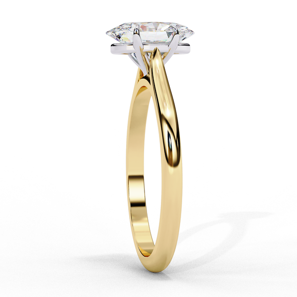 Elegant Oval Rectangular Diamond Ring