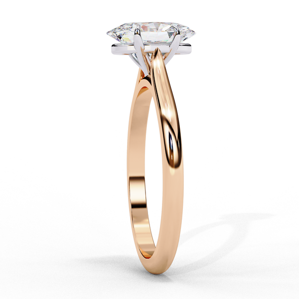 Elegant Oval Rectangular Diamond Ring