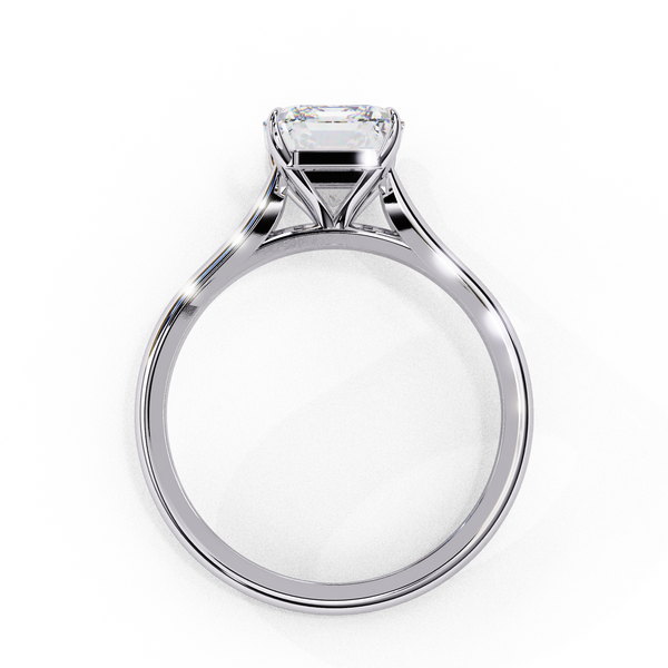 Elegant Radiant Rectangular Diamond Ring