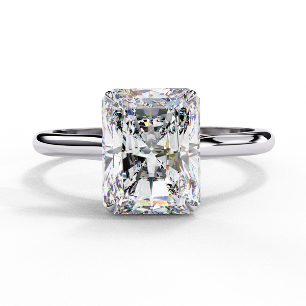 Elegant Radiant Rectangular Diamond Ring