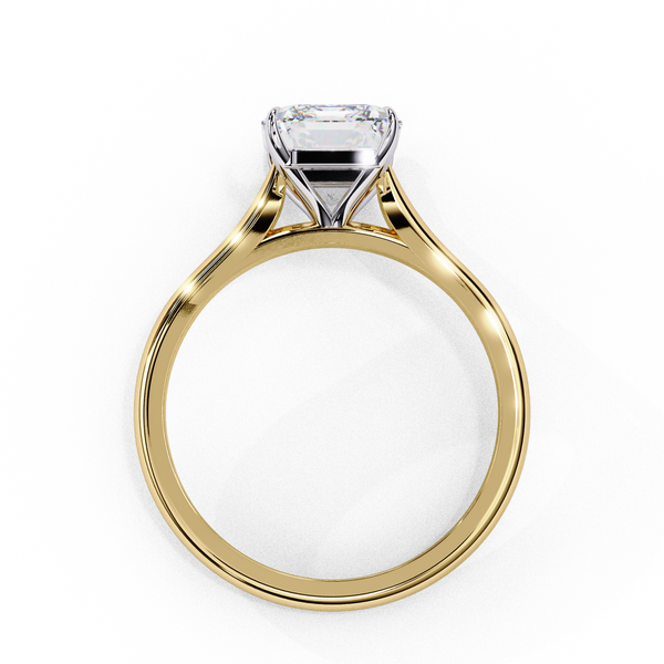 Elegant Radiant Rectangular Diamond Ring