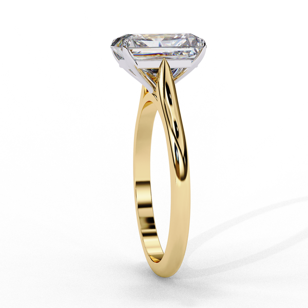 Elegant Radiant Rectangular Diamond Ring