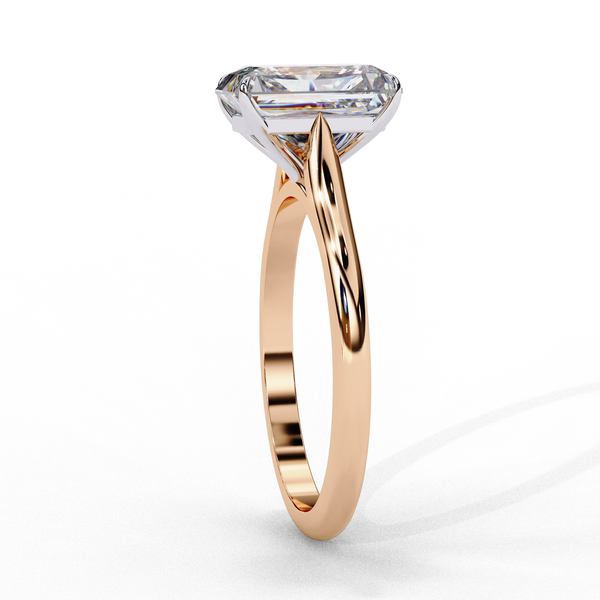 Elegant Radiant Rectangular Diamond Ring