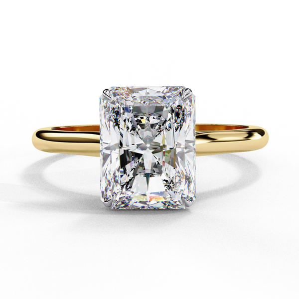 Elegant Radiant Rectangular Diamond Ring